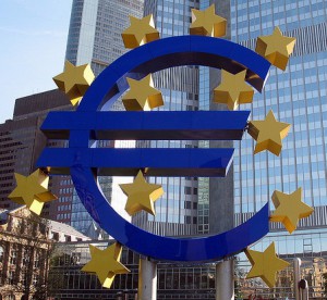 The Euro symbol in Frankfurt, Spotlight Euro